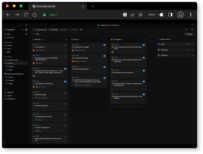 Dashboard preview